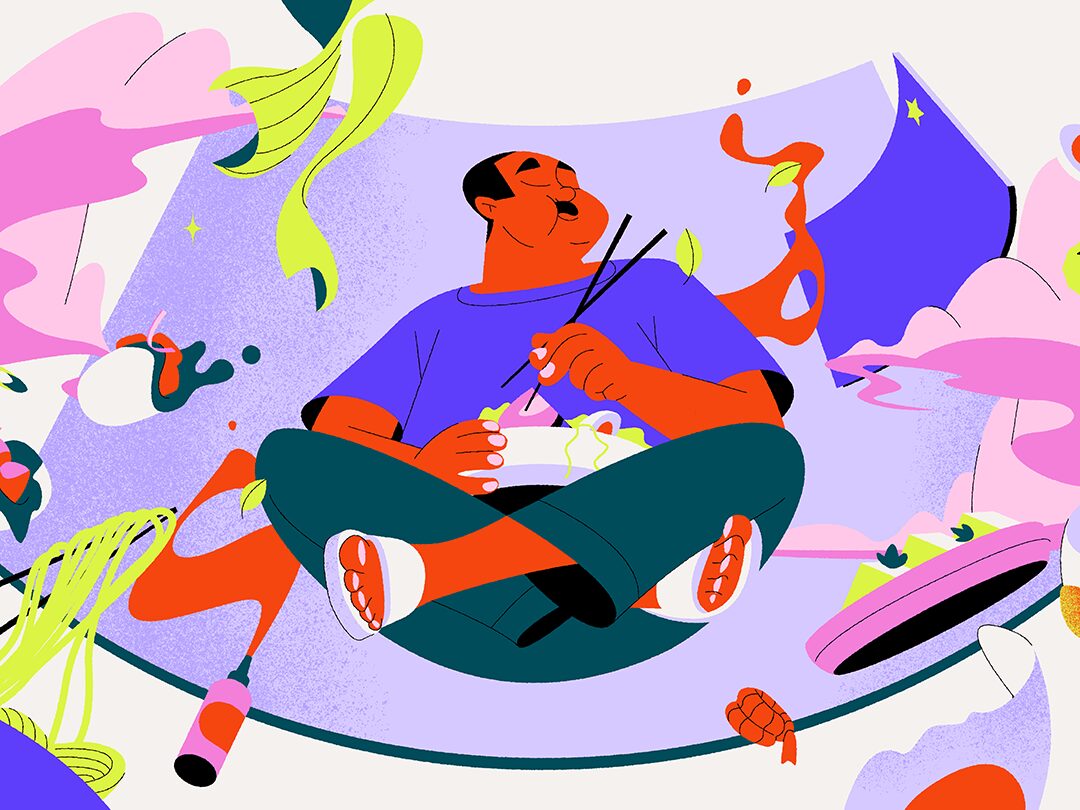 Tokyo noodles illustration