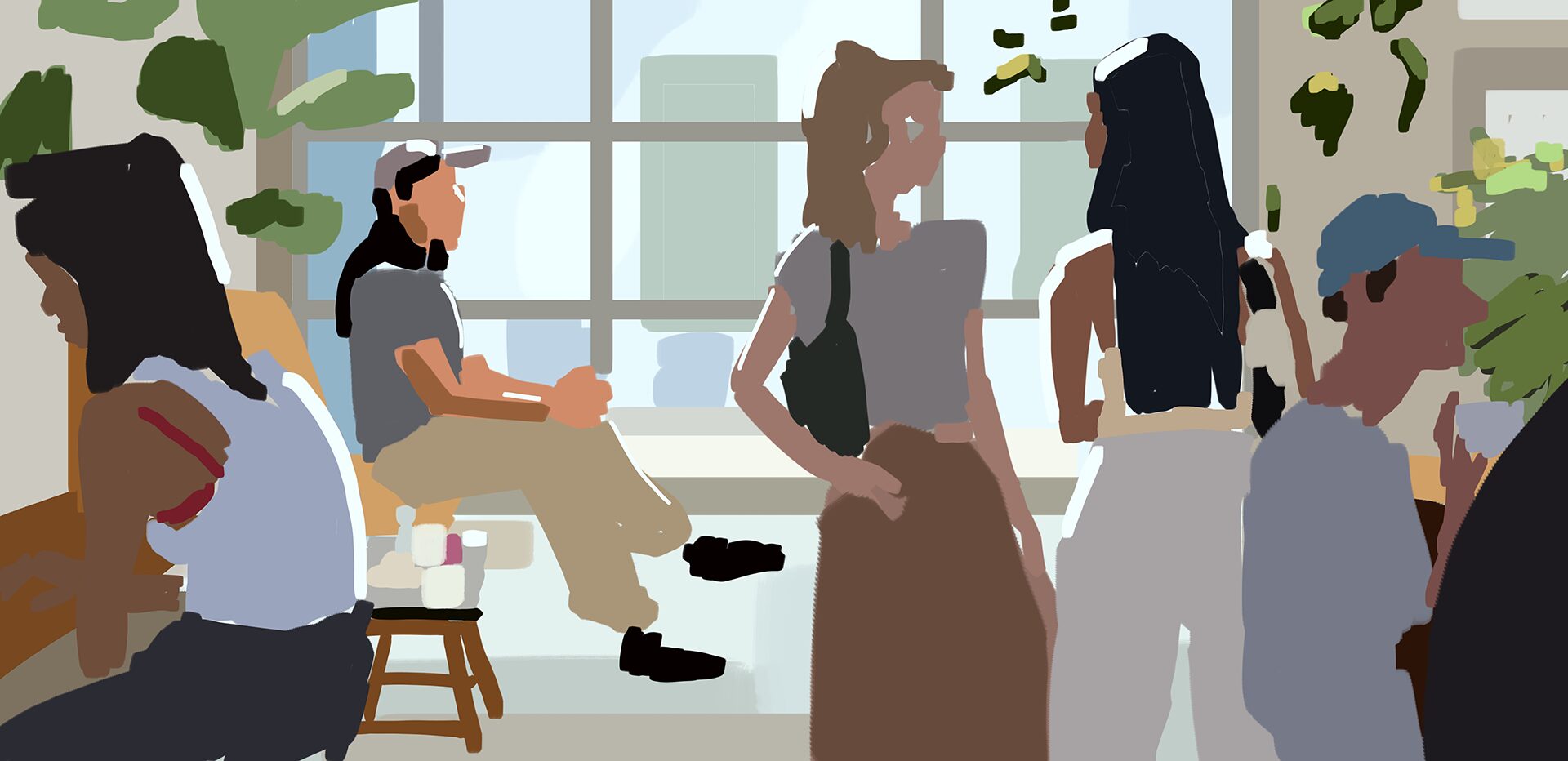 2D colour sketch animation development