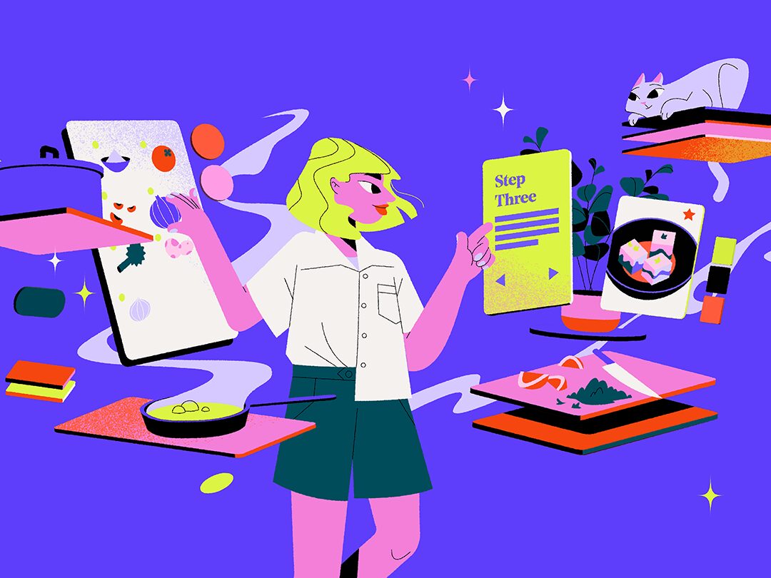 2D animated cooking illustration by Myth Studio