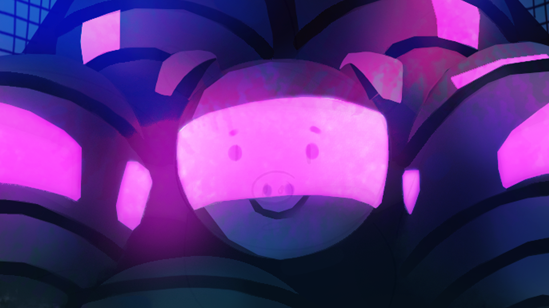 First glimpse of the factory in the distance