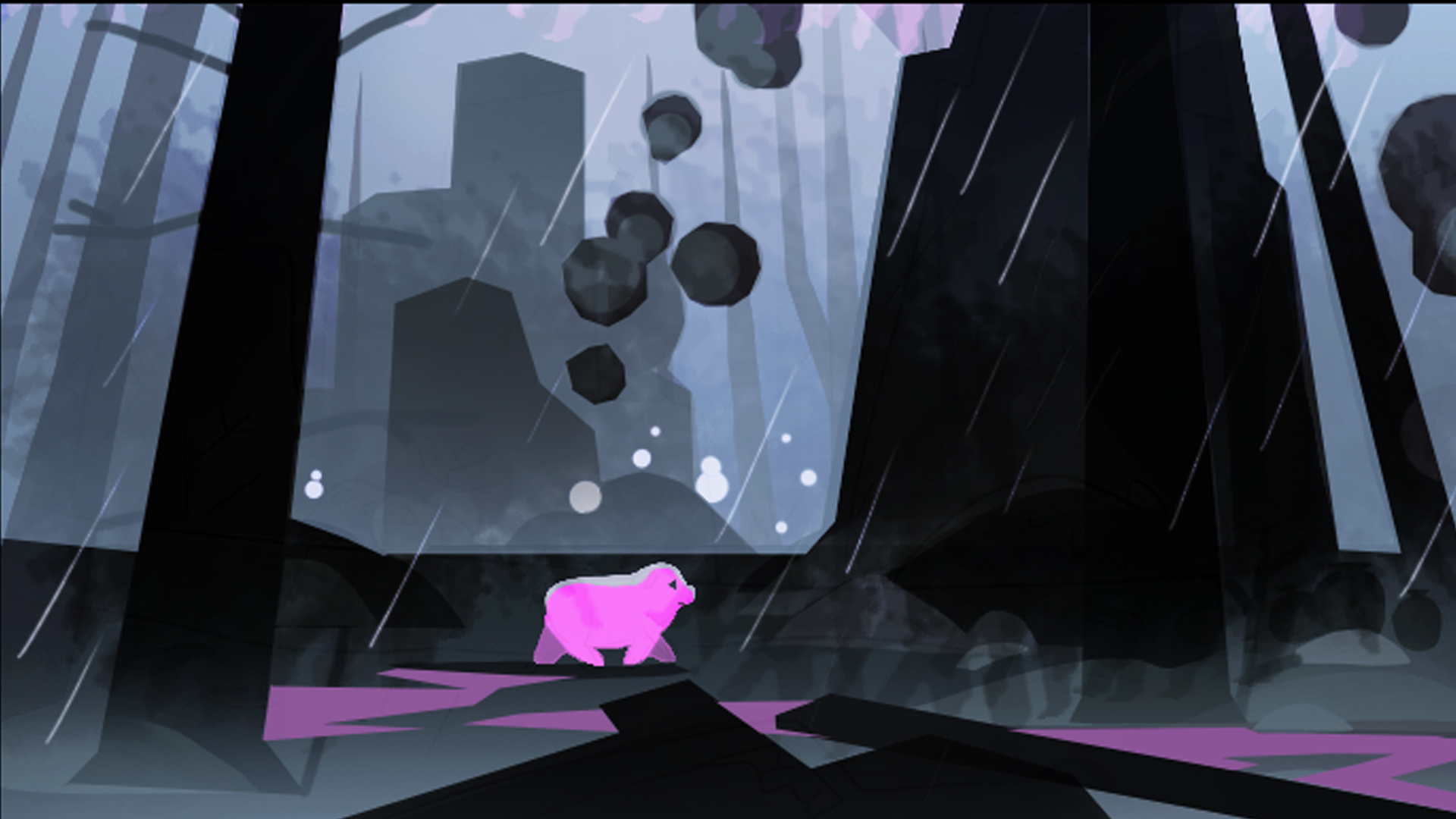 Industrial landscape with smokestacks