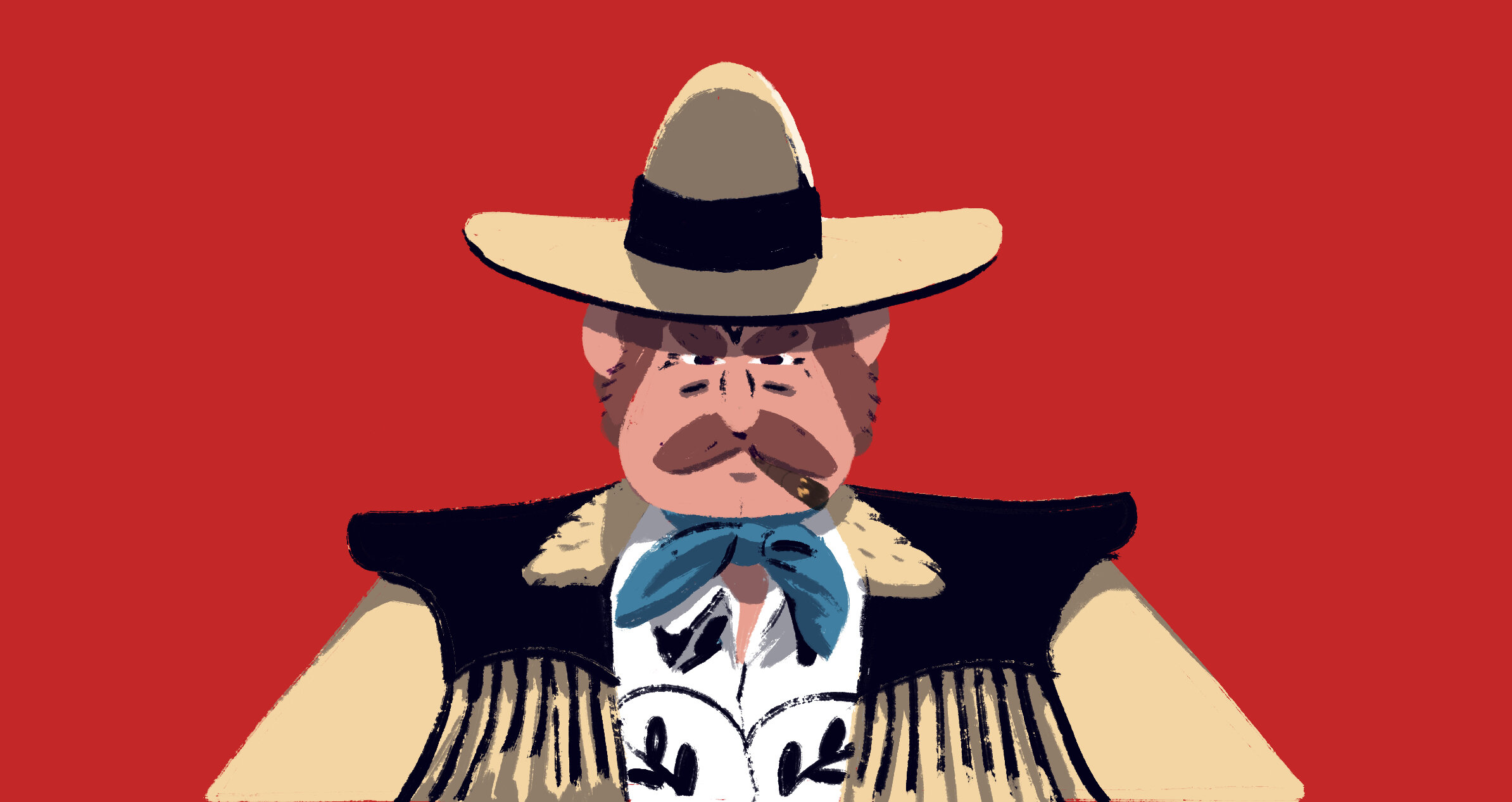 Cowboy character illustration