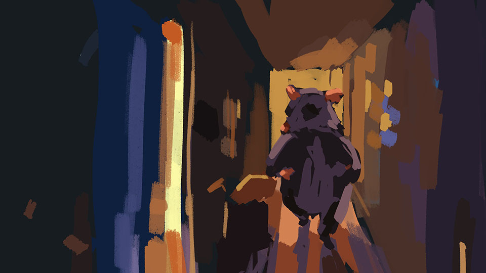 Close-up of Penny smiling with soft lighting