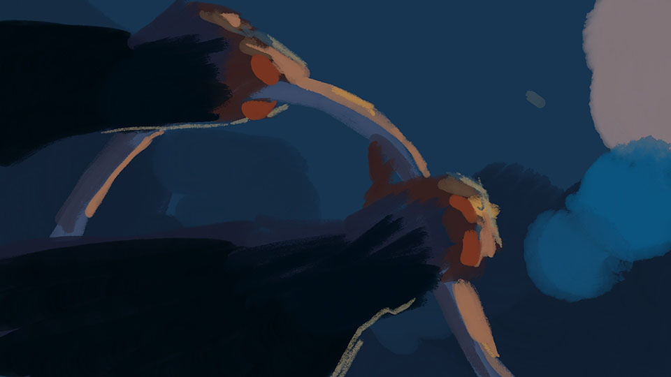 Penny sitting on the sofa reading