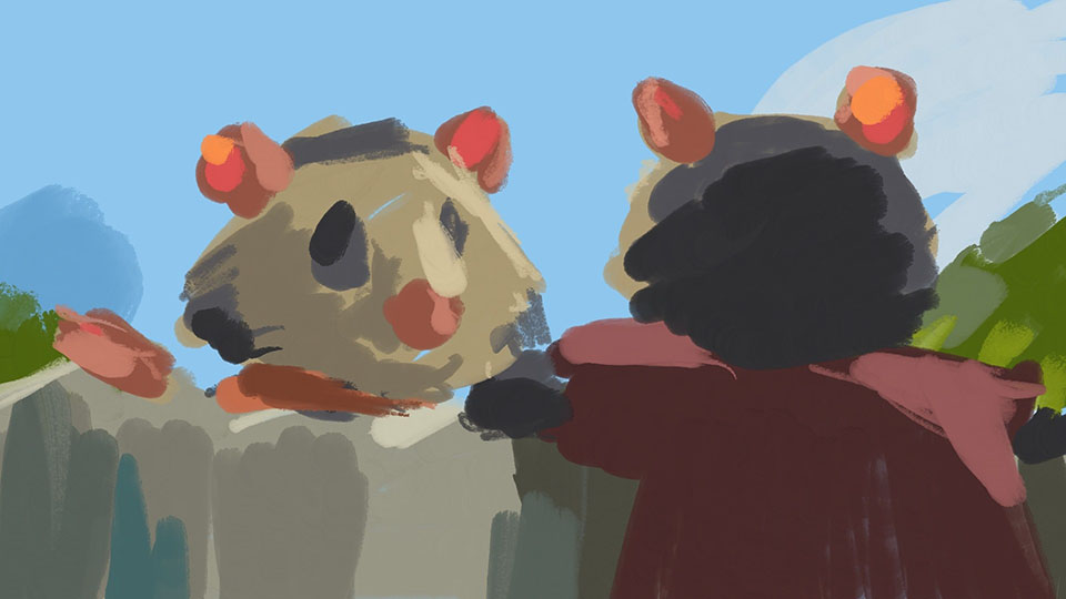 Overhead shot of the table set for dinner