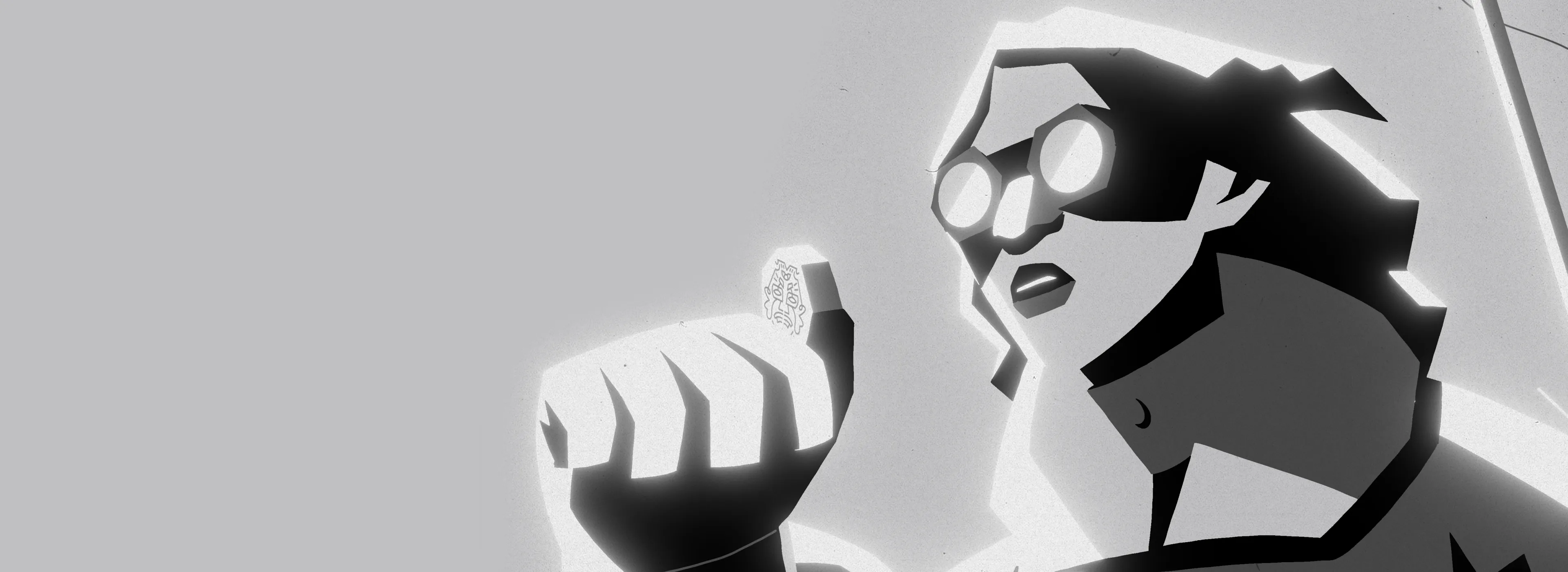 Frame from Myth Studio's showreel ident